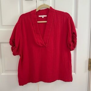 Xirena Avery Top. Red sz Medium 100% cotton. Gently used. No stains No holes